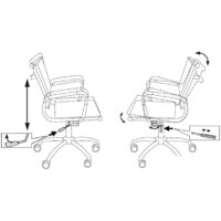 Офисное кресло Бюрократ CH-993-Low/Brown - Превью изображения №4 — Интернет-магазин Time-Shop