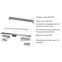 Трап/канал Berges Wasserhaus B1 Keramik 600 091117 (хром глянец) - Превью изображения №7 — Интернет-магазин Time-Shop