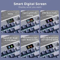 Клавиатура Royal Kludge M87 RGB Ocean Blue (RK Cream) - Превью изображения №4 — Интернет-магазин Time-Shop