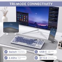 Клавиатура Royal Kludge M87 RGB Ocean Blue (RK Cream) - Превью изображения №3 — Интернет-магазин Time-Shop