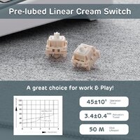 Клавиатура Royal Kludge M87 RGB Ocean Blue (RK Cream) - Превью изображения №6 — Интернет-магазин Time-Shop