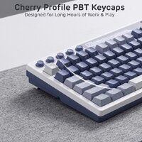 Клавиатура Royal Kludge M87 RGB Ocean Blue (RK Cream) - Превью изображения №5 — Интернет-магазин Time-Shop
