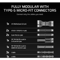 Блок питания Corsair RM850x Shift CP-9020299-EU - Превью изображения №5 — Интернет-магазин Time-Shop