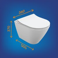 Унитаз подвесной Cersanit City Smart 64822 - Превью изображения №13 — Интернет-магазин Time-Shop