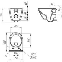 Унитаз подвесной Cersanit City Smart 64822 - Превью изображения №14 — Интернет-магазин Time-Shop