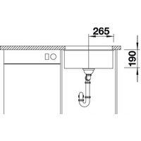Кухонная мойка Blanco Rotan 500-U (антрацит) - Превью изображения №4 — Интернет-магазин Time-Shop