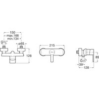 Смеситель Roca Targa A5A215FNB0 - Превью изображения №2 — Интернет-магазин Time-Shop