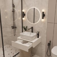  ЗОВ Тумба под умывальник Токио Премиум 60 TP60WWPTOC2 (белый) - Превью изображения №7 — Интернет-магазин Time-Shop