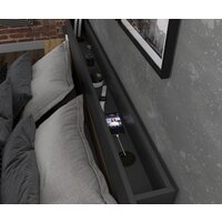 Кровать Интерлиния Loft LT-К160 160x200 (дуб золотой-антрацит) - Превью изображения №4 — Интернет-магазин Time-Shop