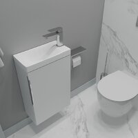  ЗОВ Тумба под умывальник Монови Слим 40 S40LW0LW9268 (белый матовый) - Превью изображения №3 — Интернет-магазин Time-Shop