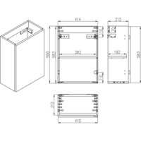  ЗОВ Тумба под умывальник Монови Слим 40 S40LW0LW9268 (белый матовый) - Превью изображения №5 — Интернет-магазин Time-Shop