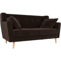 Лига диванов Брайтон 281 2-х местная 108926 (микровельвет, коричневый)