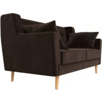 Диван Лига диванов Брайтон 281 2-х местная 108926 (микровельвет, коричневый) - Превью изображения №4 — Интернет-магазин Time-Shop
