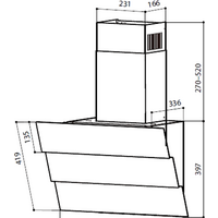 Кухонная вытяжка LEX RIO G 600 (черный) - Превью изображения №2 — Интернет-магазин Time-Shop