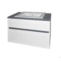  Гамма Тумба под умывальник Люкс 2 П-90 (дуб шато) - Превью изображения №2 — Интернет-магазин Time-Shop