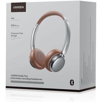 Наушники Ugreen Studio Plus HP207 (серебристый/коричневый) - Превью изображения №3 — Интернет-магазин Time-Shop