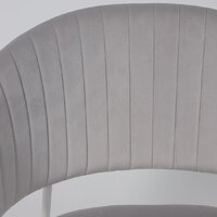 Стул с подлокотниками Алвест AV 433 (светло-серый бархат H-09/белый) - Превью изображения №12 — Интернет-магазин Time-Shop