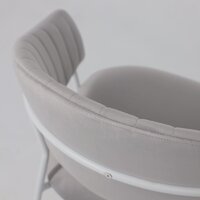 Стул с подлокотниками Алвест AV 433 (светло-серый бархат H-09/белый) - Превью изображения №14 — Интернет-магазин Time-Shop