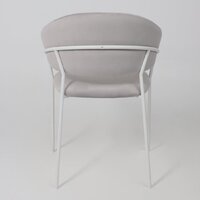 Стул с подлокотниками Алвест AV 433 (светло-серый бархат H-09/белый) - Превью изображения №8 — Интернет-магазин Time-Shop