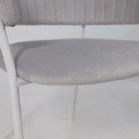 Стул с подлокотниками Алвест AV 433 (светло-серый бархат H-09/белый) - Превью изображения №10 — Интернет-магазин Time-Shop