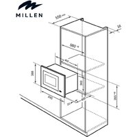 Микроволновая печь Millen MBW 381 SX - Превью изображения №2 — Интернет-магазин Time-Shop