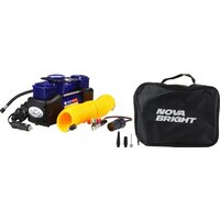 Автомобильный компрессор Nova Bright АК-75L (двухпоршневой, мет. корпус, LED-фонарь, сумка) - Превью изображения №5 — Интернет-магазин Time-Shop