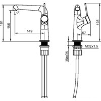 Смеситель Maxonor PL1094-7 - Превью изображения №2 — Интернет-магазин Time-Shop