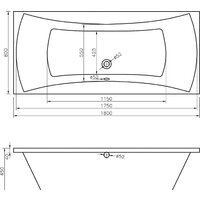 Ванна Lavinia Boho Evan 180x80 37110180 - Превью изображения №3 — Интернет-магазин Time-Shop