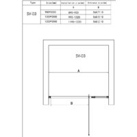 Душевая дверь RGW SV-03 100 - Превью изображения №4 — Интернет-магазин Time-Shop