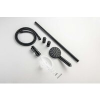 Душевой гарнитур  Aquatek Оберон AQ2014MB (матовый черный) - Превью изображения №8 — Интернет-магазин Time-Shop