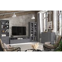 Тумба Anrex Skagen RTV 3S3N (графит) - Превью изображения №3 — Интернет-магазин Time-Shop