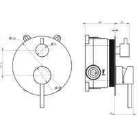 Душевая система  Milacio Ultra 150 MCU.150.GD - Превью изображения №17 — Интернет-магазин Time-Shop