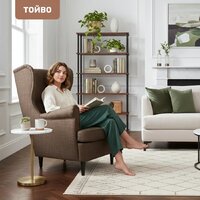 Интерьерное кресло Mio Tesoro Тойво (malmo 28 brown) - Превью изображения №4 — Интернет-магазин Time-Shop