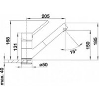 Смеситель Blanco Antas-S Silgranit (хром/темная скала) [518794] - Превью изображения №2 — Интернет-магазин Time-Shop