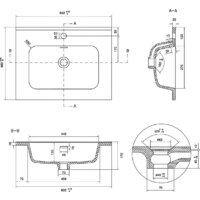 Умывальник Lauter Alton 61 (керамический) - Превью изображения №4 — Интернет-магазин Time-Shop