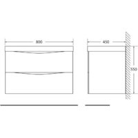  BelBagno Тумба под умывальник Marino-800-2C-SO-WO-P (rovere bianco) - Превью изображения №3 — Интернет-магазин Time-Shop