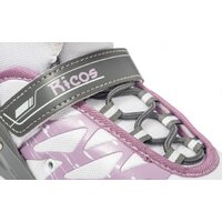 Роликовые коньки Ricos Stream PW-153A S (р. 33-36, белый/лиловый) - Превью изображения №8 — Интернет-магазин Time-Shop