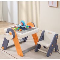 Игровой стол UNIX kids Yellow 4 в 1 PPT4IN1YEL - Превью изображения №3 — Интернет-магазин Time-Shop