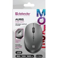 Мышь Defender Auris MB-027 (серый) - Превью изображения №3 — Интернет-магазин Time-Shop