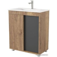 Дабер Тумба под умывальник 013 WeltWasser Deilbach 7517-70 Т13.7W.0.22 (дуб галифакс/серый)