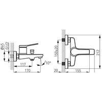 Смеситель Ferro Stratos BSC1 - Превью изображения №2 — Интернет-магазин Time-Shop