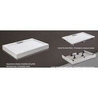 Душевой поддон WeltWasser TRS 100 Stone-WT 100x100 - Превью изображения №7 — Интернет-магазин Time-Shop