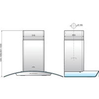 Кухонная вытяжка Elikor Аметист S4 90Н-700-Э4Д (нержавеющая сталь) - Превью изображения №5 — Интернет-магазин Time-Shop