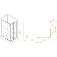 Душевой уголок RGW PA-040B 3508104082-14 80x120 (черный/прозрачное стекло) - Превью изображения №2 — Интернет-магазин Time-Shop