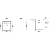 Кухонная мойка Ukinox Двина (10/черный) - Превью изображения №2 — Интернет-магазин Time-Shop