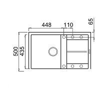 Кухонная мойка Elleci Unico 300 White K96 LKU30096 - Превью изображения №2 — Интернет-магазин Time-Shop