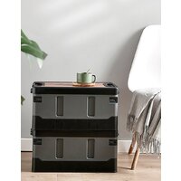 Органайзер для хранения Happy Home складной усиленный со столиком HH-006 60 л (черный) - Превью изображения №2 — Интернет-магазин Time-Shop