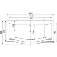 Ванна Aquatek Гелиос 180x90 - Превью изображения №4 — Интернет-магазин Time-Shop