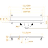 Трап/канал RGW Drain Leo-21 60212180-01 - Превью изображения №6 — Интернет-магазин Time-Shop