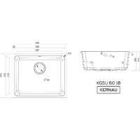 Кухонная мойка Kernau Kgs U 60 1B Deep Black - Превью изображения №2 — Интернет-магазин Time-Shop